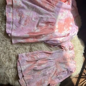 Cotton On Girls Tie Dye Sweatshirt Dresses